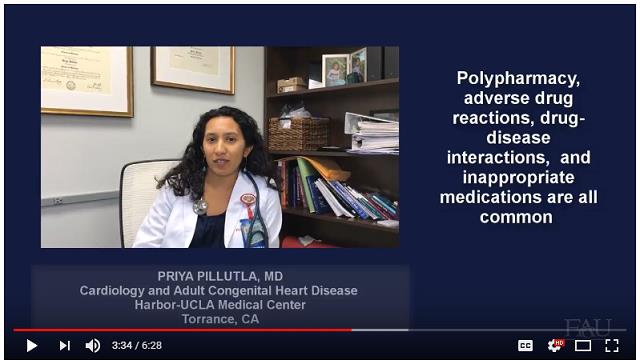 Priya Pillutla, MD speaks in YouTube video about polypharmacy
