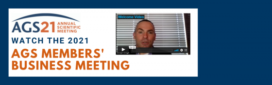 2021 AGS Members Business Meeting Video