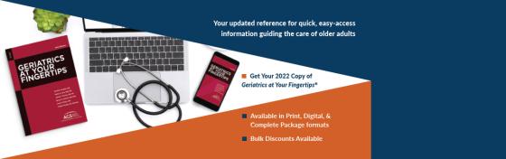 Geriatrics At Your Fingertips in print and mobile app formats